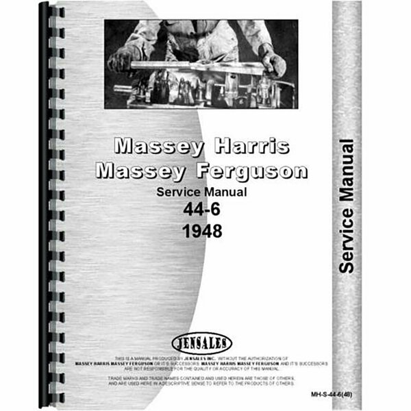 Aftermarket Fits Massey Harris 44 Tractor 6Cyl Service Manual RAP79085